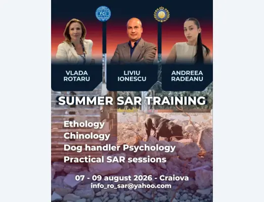 Summer SAR Training Craiova  - August 2026