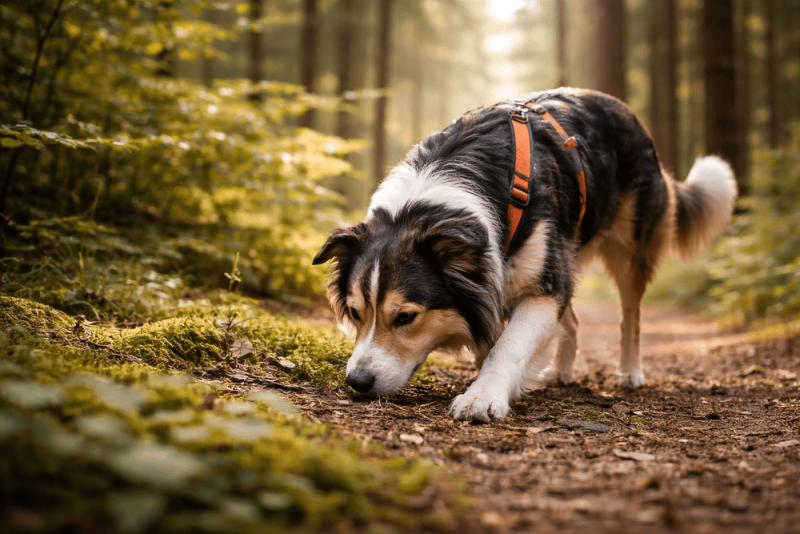 Mantrailing-ul este adesea privit ca o activitate spectaculoasă: câinele pornește de la un obiect personal