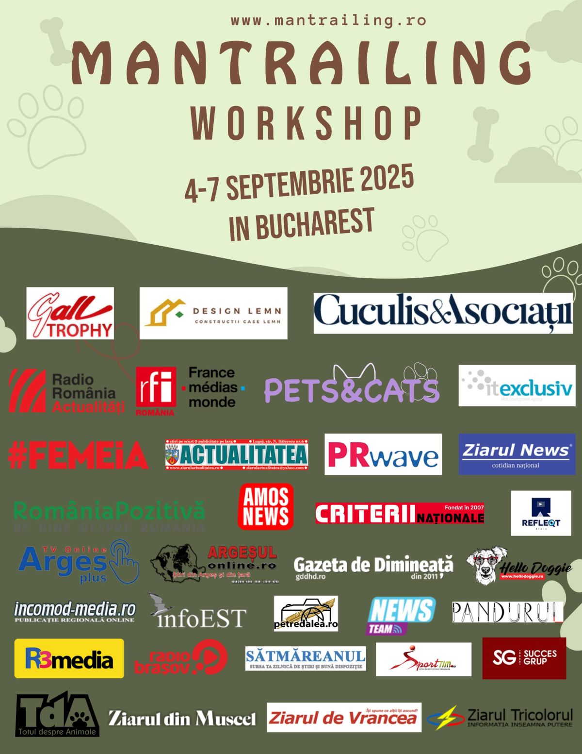 Mantrailing Workshop 4-7 September 2025 in Bucharest Mantrailing Workshop 4-7 September 2025 in Bucharest