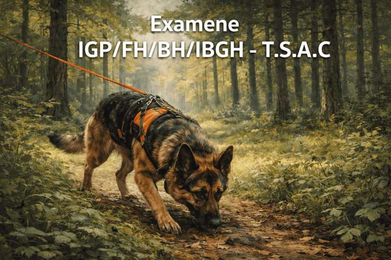 Examene IGP/FH/BH/IBGH -  T.S.A.C. organizator A.C.N.C.G - Martie 2026