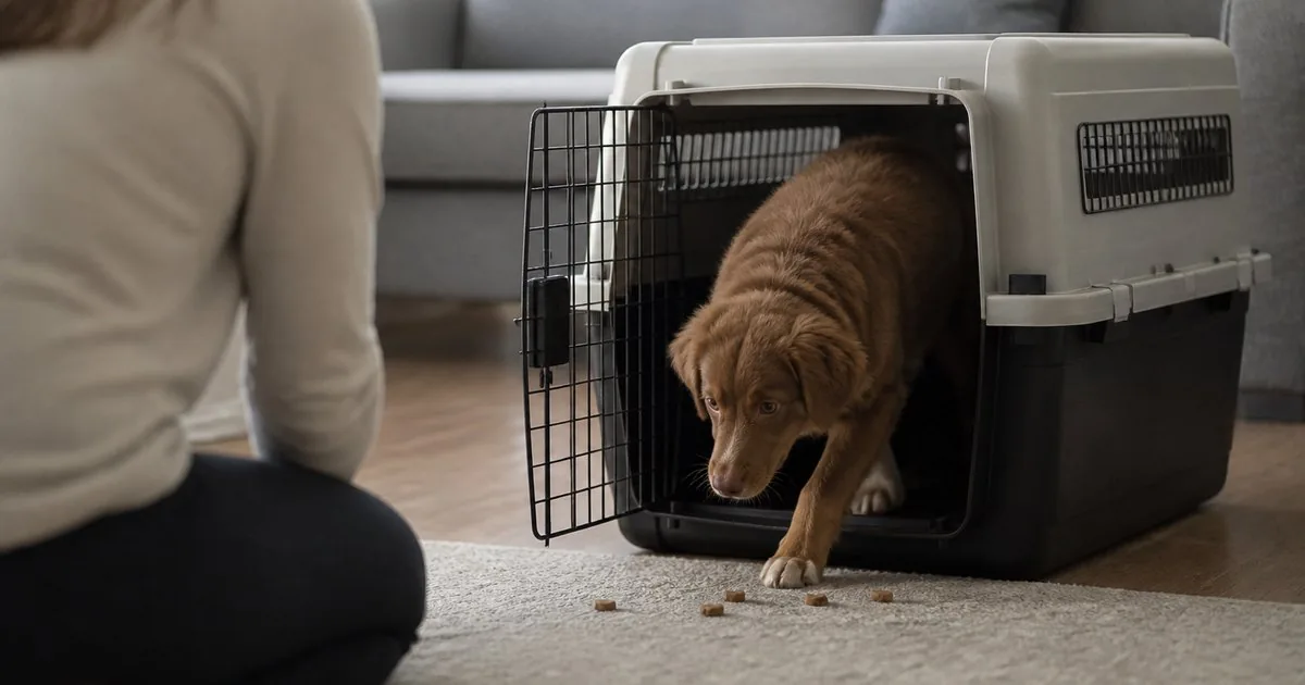 Preparing your dog for crates and car travel